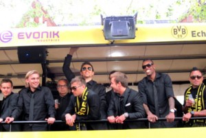 Borussia Dortmund feiert das Double 2012